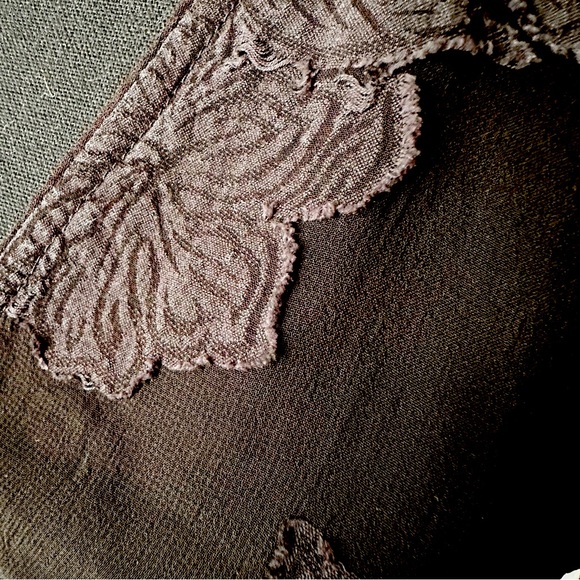 XXS Aritzia WILFRED FREE Augustine Cropped Peplum Semi Sheer Blouse - Picture 6 of 9